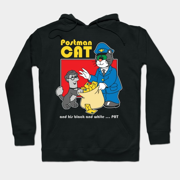 Postman Cat Hoodie by TrulyMadlyGeekly